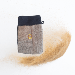Gant Akoussa éponge végétale (Luffa cylindrica) noir