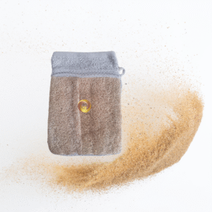 Gant Akoussa éponge végétale (Luffa cylindrica) Gris