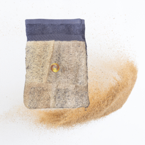 Gant Akoussa éponge végétale (Luffa cylindrica) Gris foncé