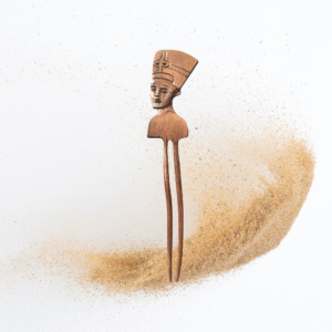 Pic à cheveux Néfertiti Bois d’Ebène