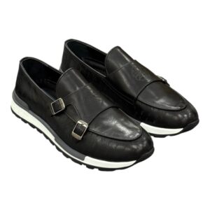 Sneaker Noir double boucle