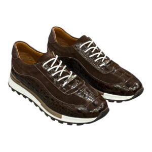 Sneaker Marron croco