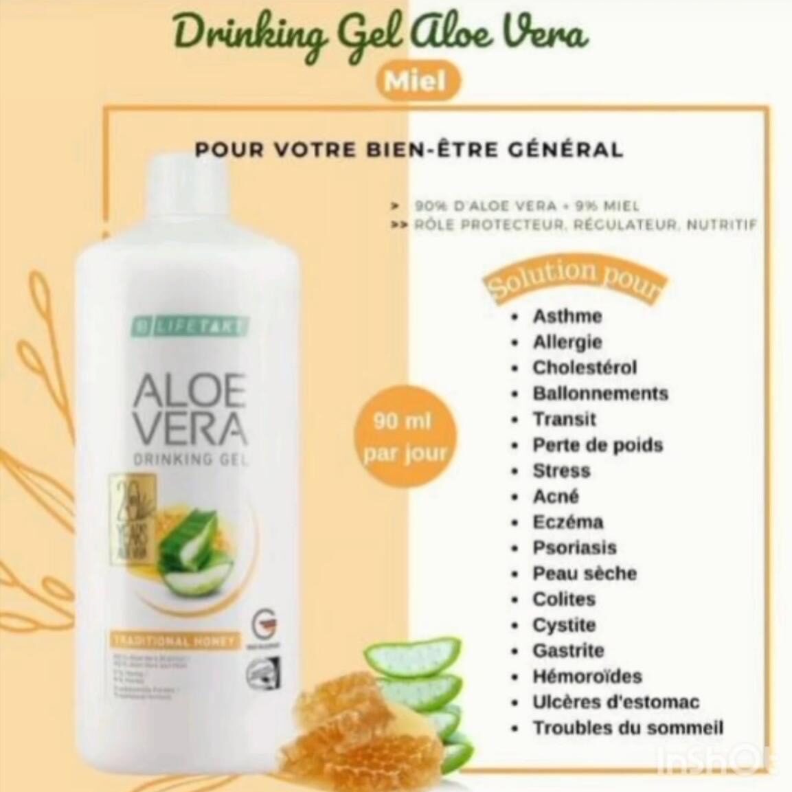 ALOE VERA MIEL Bien-être du Tube Digestif et du Colon