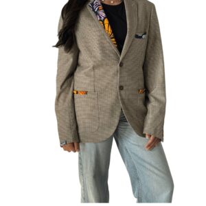 Blazer unisexe customisé pièce unique / taille 52