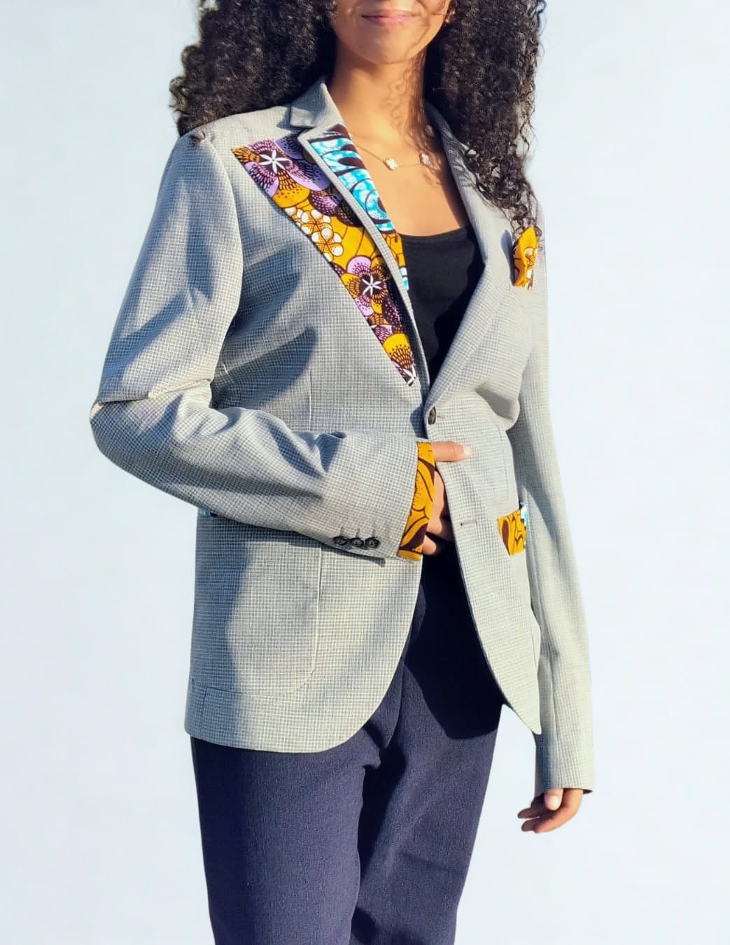Blazer unisexe customisé pièce unique / taille 48