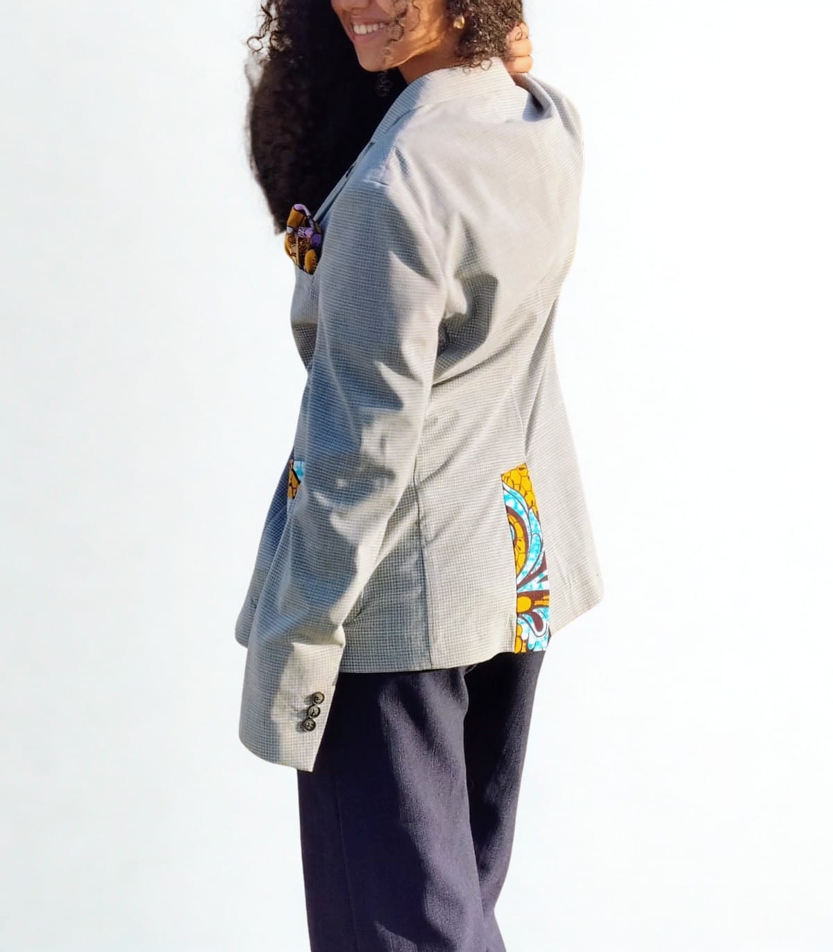 Blazer unisexe customisé pièce unique / taille 48 – Image 4